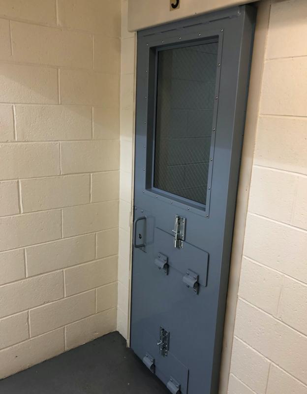 Holding Cell Door Installed