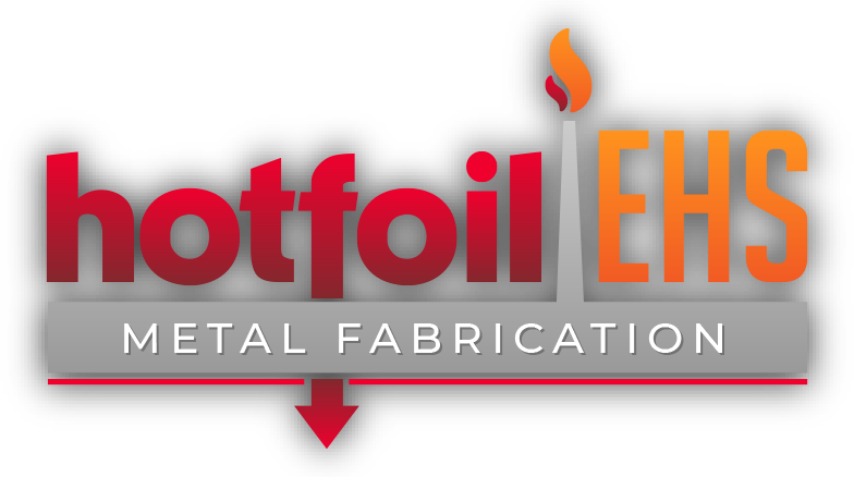 Hotfoil-EHS metal fabrication logo